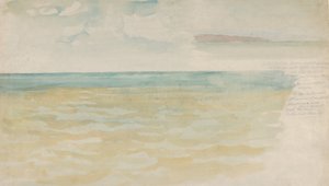 ディエップの海、カリフォルニア州。 1852-54。 作： Eugène Delacroix