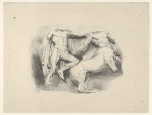 テセウス ケンタウロス エウリュトスの征服者、1825., 1825. 作： Eugène Delacroix