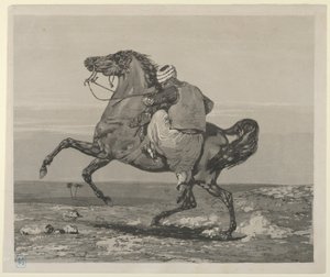 馬に乗るトルコ人、1824年、1824年。 作： Eugène Delacroix