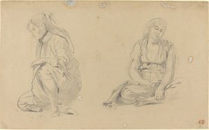 アルジェの女性 作： Eugène Delacroix