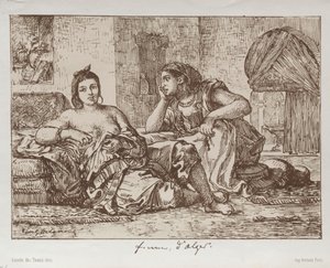 アルジェの女性 作： Eugène Delacroix