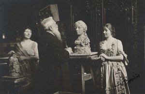 [Madame Bardey, Rodin and Henriette, 31 Rue Campagne-Premiere, Paris], 1915-1916. 作： Eugène Druet