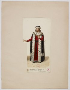 エンゲラン・ド・マリニーの衣装（ラ・トゥール・ド・ネスル、1832年） 作： ウジェーヌ・デュ・ファジェ