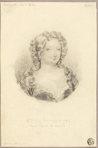 ミス・ド・フォンタンジュのメダリオン肖像画