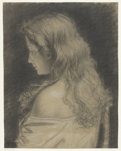 若い女性の習作、後ろから中途半端に見た 作： Eugène François de Block