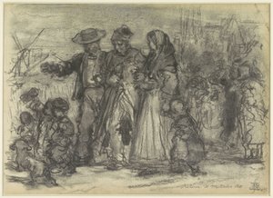 ワーテルローの戦いの後、老兵の帰郷 Return de Waterloo 1815. (オブジェクトのタイトル) 作： Eugène François de Block