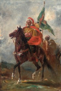 馬に乗ったオリエンタリストの首領、1863 作： Eugène Fromentin