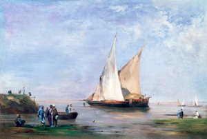 ナイル川の銀行、1874 作： Eugène Fromentin