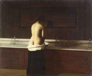 トイレの若い女性、1898年