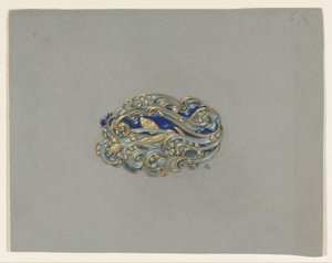 ブローチのデザイン 作： Eugene Grasset