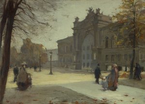 工業宮殿、10-1899年（木・油彩） 作： Eugène Trigoulet