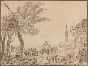 港の眺め 作： European 18th Century