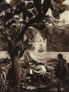 ブー・サーダ・オアシス、聖人の墓（モノクロ写真 作： European Photographer