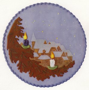 夜景入りクリスマスケーキ（写真） 作： European Photographer
