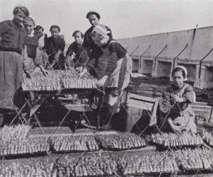 イワシの乾燥（モノクロ写真 作： European Photographer
