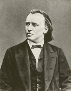 ヨハネス・ブラームス、肖像画、1876年頃（モノクロ写真） 作： European Photographer