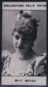 マダム・エミリー・ミリマイヤー（1860年）（モノクロ写真 作： European Photographer