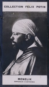アビシニアン皇帝メネリック（1844年）（モノクロ写真 作： European Photographer