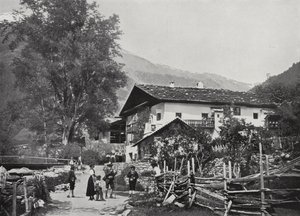 アンドレアス・ホーファーの生家であるパセエ渓谷のサンドウィルト、サンドホフ（モノクロ写真 作： European Photographer