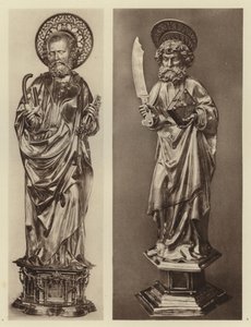 Wohrd near Nurnberg, St Bartholomaus; Aachen, St Petrus (bw/photo)