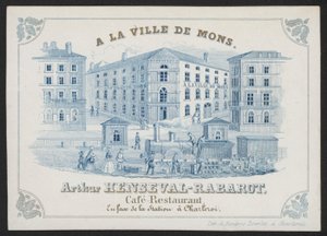 A La Ville De Mons, Arthur Henseval-Rabarot, Cafe Restaurant (carving) 作： European School