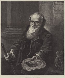 A Mendicant (carving) 作： European School