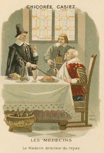 何を食べるべきかを男に伝える医師 作： European School