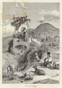 ヴェスヴィオ山麓の井戸 作： European School