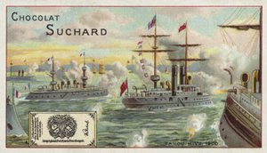 中国タク沖の同盟軍艦、ボクサー反乱、1900