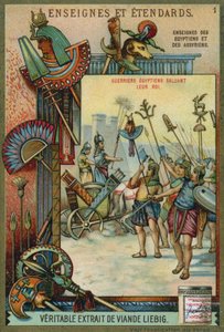 王に敬礼する古代エジプトの戦士 作： European School
