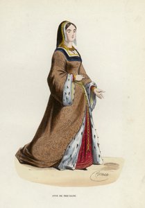 アンヌ・ド・ブルターニュ（彩色済み彫刻 作： European School