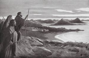 アーリア人のギリシャ侵略（リトグラフ） 作： ヨーロピアンスクール