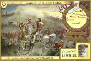 1860年5月27日、シチリア島のパレルモへの攻撃