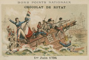 ウシャントの戦い（6月1日栄光）、1794 作： European School