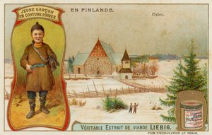 冬とエスボ市に身を包んだ少年 作： European School