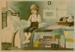 フルートを演奏する少年 作： European School