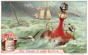沈没船の位置を知らせるための鐘が取り付けられたブイ（クロモリト） 作： European School