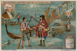 The Venetian GondolierまたはThe Lovers ScornのCarlo Goldoni