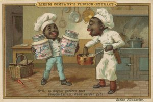 レイビック肉エキスを使った漫画のアフリカ人料理人 作： European School