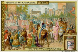 9世紀のシャルルマーニュ時代のシャンドマイフェスティバル 作： European School