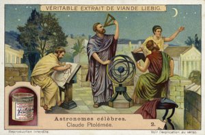 Claudius Ptolemy、グレコローマンの天文学者、数学者、地理学者 作： European School