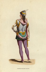 Costume Militaire Italien（コスチューム・ミリテール・イタリアン）（彩色済み彫刻 作： European School