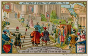 ローマ1626年のサンピエトロ大聖堂の奉納 作： European School
