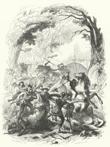 サビヌスとコッタ率いるローマ軍のガリア人による敗北（前54年）（彫刻 作： European School
