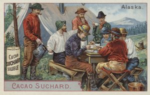 アラスカのキャンプでココアを飲む 作： European School