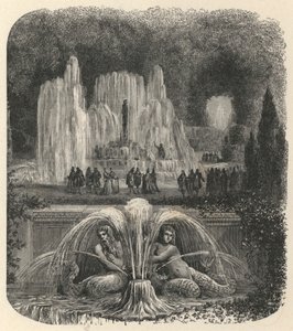 ヴェルサイユの水（版画 作： European School