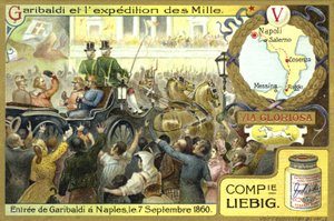 ガリバルディのナポリへの入国、1860年9月7日