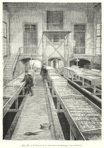 フニンゲの養魚場、内観。(彫刻) 作： European School