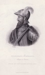 ペスカーラ第5代侯爵フェルディナンド・ダバロス（1489-1525）ハプスブルク家とフランス家の間のイタリア戦争におけるアラゴン軍の司令官（彫刻 作： European School
