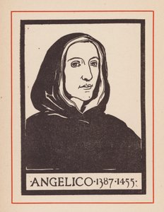 フラ・アンジェリコ、イタリア・ルネサンス期の画家（リトグラフ）